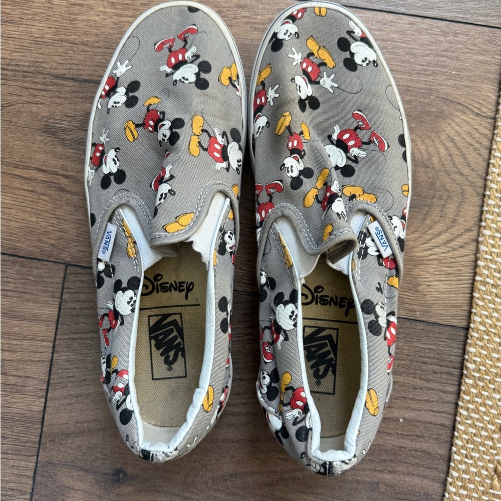 Vans Gray Sneakers with Disney Print